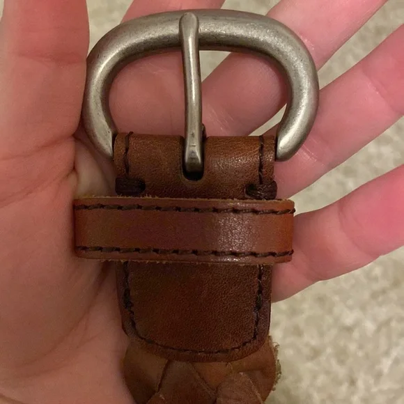 AEO XS/S Woven Leather Belt - Picture 3 of 3